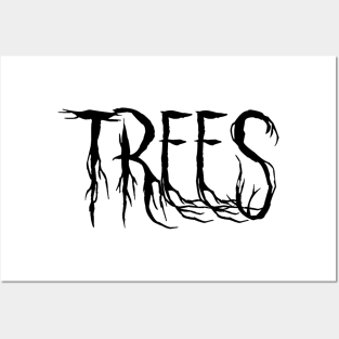 Trees (Scary Text Horror Movie) Font Posters and Art